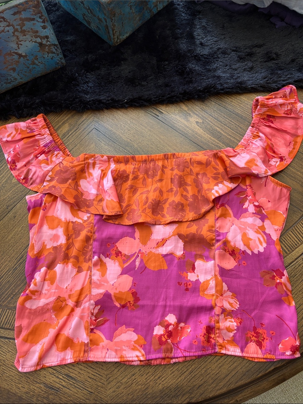 Free People Crop Top Terra Cotta Miami NWOT Size L